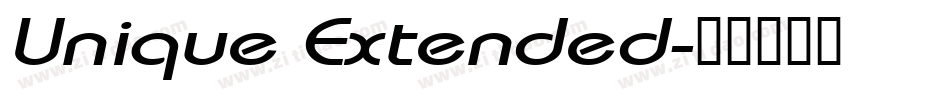 Unique Extended字体转换